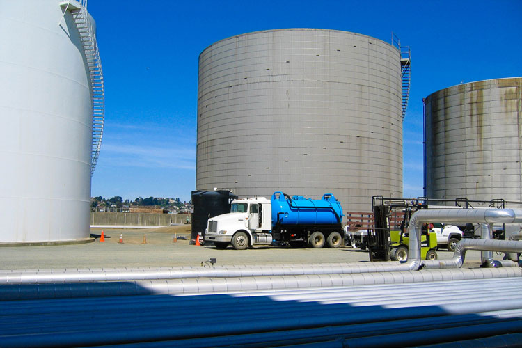 Disposal of liquid materials in Pittsburg, California